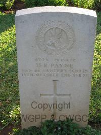 Dar Es Salaam War Cemetery - Payne, H R